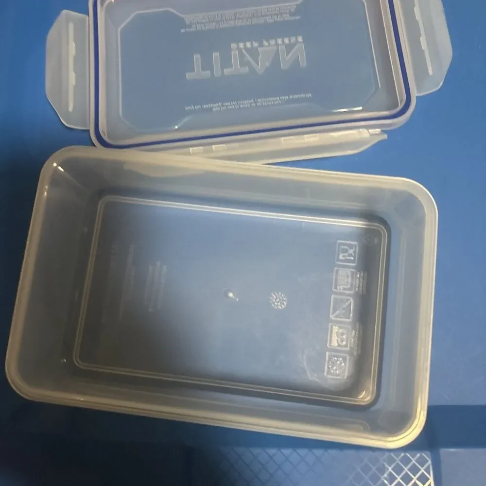 Titan Deep Freeze Lunch Box Storage Container  Freezer Microwave Dishwasher Safe